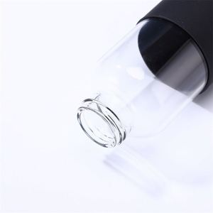 Bouteille en verre borosilicate personnalisée avec logo, 500 ml, avec manchon en silicone, unisexe, pour les sports de plein air, la randonnée et la consommation d'eau - Product Image 3