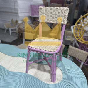 เก้าอี้หวายสานสำหรับเด็กเป็นมิตรกับสิ่งแวดล้อมที่นั่งเด็กวัยหัดเดินทนทานสำหรับโรงเรียนอนุบาลสถานรับเลี้ยงเด็กโรงเรียนตกแต่งบ้านงานแต่งงาน - Product Image 3