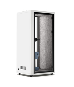 Cabines de bureau insonorisées mobiles pour <span class=keywords><strong>une</strong></span> personne avec roulettes, petites cabines téléphoniques portables pour intérieur - Product Image 2