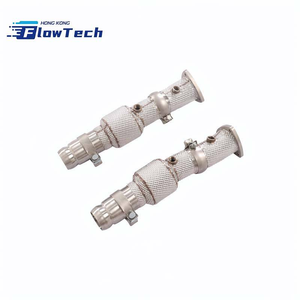 Downpipe haute performance FlowTech SS304 en acier inoxydable 200 cellules avec bouclier thermique pour Aston Martin Vantage 4.3L V8 – Fixation directe par boulons - Product Image 5