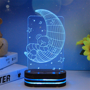Colorful Xmas Ornament Lighting Christmas Tree Led Night Light 3d Lamp - Product Image 6
