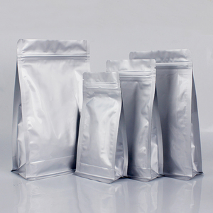 Wieder verwendbarer Beutel mit flachem Boden Reiß verschluss Kunststoff-Zwickel verpackung Wieder verwendbare Tasche für Lebensmittel für Erdnuss-Melonensamen-Kerne - Product Image 4