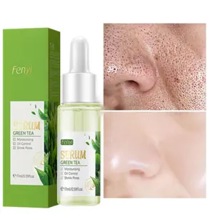 Green Tea Oil Control Pore Shrink Face Serum Whitening Remove Dark Spots Improve Acne Blackheads Dry Skin Care Korean Cosmetics
