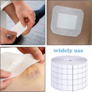 Rollo de cinta adhesiva médica no tejida, cinta adhesiva ancha transpirable, impermeable, hipoalergénica, sensible a la presión. - Product Image 4