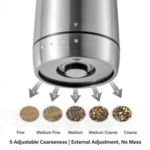 Portable Stainless Steel Large Capacity Automatic <b>Pepper</b> Mill Housewarming Gift for Home Chef - Product Image 2