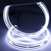 Nouveau phare LED Guide cristal ange oeil lumières voiture lampe ouverture universelle feux de jour