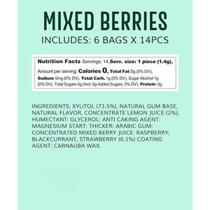 OEM ODM Chicle naturale Base gomma da masticare senza zucchero con gomma biodegradabile xilitolo per l'alito fresco sapore di bacca mista masticazione gommosa - Product Image 2