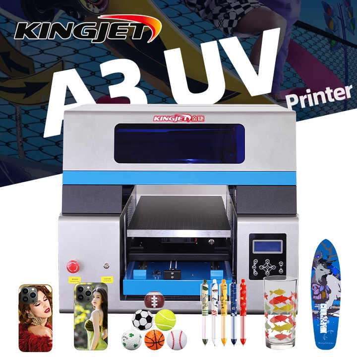 Kingjet KJ-3360UV Inkjet UV Printer - 6090 Digital Printing Machine