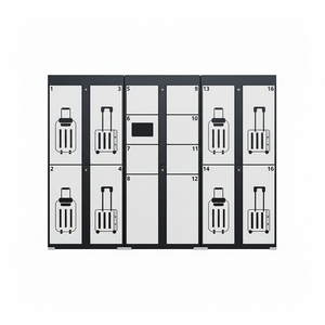 Casier à bagages électronique intelligent en métal pour gares ferroviaires et hubs de métro avec serrures électroniques sécurisées - Product Image 2