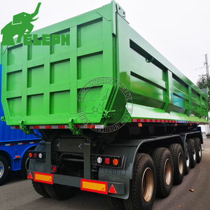 Semirremolque Hidráulico de Volteo Trasero Tipo U de 4 Ejes, en Oferta, para Transporte y Volteo de Carbón/Arena - Product Image 3