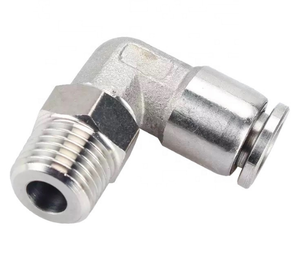 핫 세일 1/4 인치 90 도 공압 피팅 커플러 SS304 소재 BSP NPT 나사 새로운 조건 1 년 보증 - Product Image 2