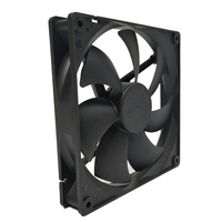 Ventilateur axial électrique SANLY SF18025 24V/12V CC sans balais 1700 tr/min 120x120x25mm, haut débit d'air, en plastique avec manchon/roulement en acier inoxydable