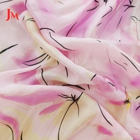 Tissu imprimé en chiffon de soie léger 100% viscose, matériau numérique pour vêtements féminins