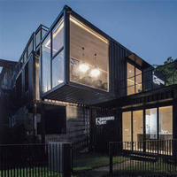 Kits de maisons préfabriquées modulaires en conteneurs de 20 pieds, pliables, en panneaux sandwich, design moderne, installation rapide, pour hôtels et hôpitaux en extérieur