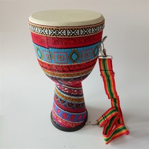 Vente en gros de tambour africain Djembé de 8 pouces avec sangle réglable, instrument de percussion musical pour enfants - Product Image 2