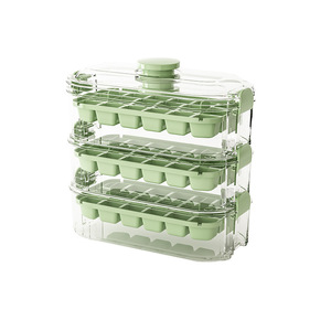 Stackable Ice Cube Mold With Lid 3 Layers Quick Freeze Easy Demold For Home Use - Product Image 5