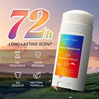 Secret 72H Contrôle du Transpiration Baume Solide Rechargeable Zéro Déchet Déodorant en Stick Femme Naturel Sans Bicarbonate de Soude Personnalisé aux Herbes