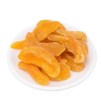 Pêches séchées jaunes, tranches sucrées, fruits secs 500g, emballage en vrac, prêtes à consommer, collation de fruits, durée de conservation d'un an, usine Zhongbao