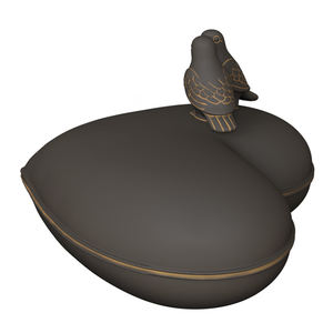 高級メモリアル & 葬儀用プレミアムセラミック2人用鳩トリビュート瓶カスタムハートコンパニオン - Product Image 2