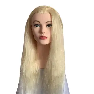 Top Quality African American Training Mannequin Head With Indian Human Hair