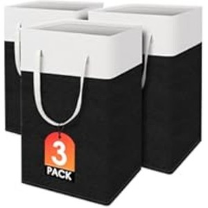Cesto Portabiancheria Pieghevole in Tessuto Oxford, <span class=keywords><strong>Design</strong></span> a Righe, per Vestiti Sporchi e <span class=keywords><strong>Biancheria</strong></span> da Letto, Stile Minimalista Moderno - Product Image 5