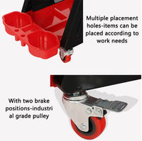 Kursi Bengkel Geser untuk Cuci Mobil dan Perbaikan, Kursi Polished Stool, Kursi Creeper