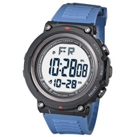 LASIKA F7007 Jam Tangan Digital Olahraga Lampu Latar LED Stopwatch Alarm Tahan Air Tali TPU Casing ABS Dial Besar