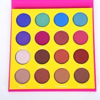 Palette de Fards à Paupières Personnalisée 16 Couleurs Maquillage Marque Blanche Haute Pigmentation Pailleté Mat