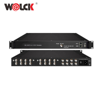 Modulateur DVBT en métal, 8 ports, modulateur DVBT, 3308T, entrée IP, sortie RF, 256