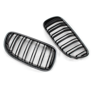 ชุดแต่งกระจังหน้า BMW E92 E93 คาร์บอนไฟเบอร์แบบกึ่งสำเร็จรูป ลายเส้นคู่ สำหรับอัพเกรด - Product Image 4