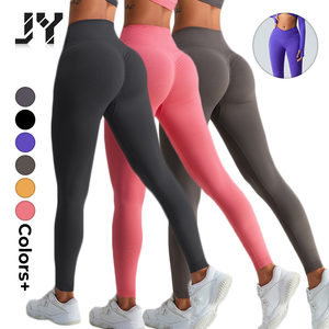 Joyyoung Sports Fitness High Waist <strong>Shiny</strong> Tights Design Black Spandex Nylon Custom Yoga <strong>Leggings</strong> for Sport <strong>Ladies</strong> - Product Image 1