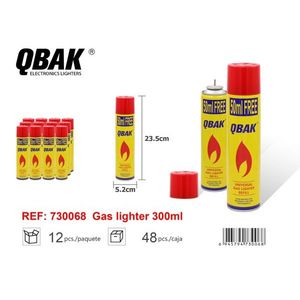 QBAK Gas Lighter 300ml Universal Refill For Electronic Lighters - Product Image 3