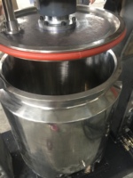 Machine d'extrusion hydraulique automatique en acier inoxydable de 200 L pour la pâte de résine époxy chimique, adhésif visqueux, machine de décharge