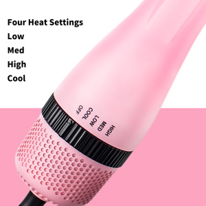 Etiqueta privada 3 en 1 profesional iónico intercambiable un paso aire caliente rizos voluminizador secador de pelo cepillo - Product Image 5
