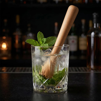 Outils de bar professionnels, pilon à citron, presse-agrumes, manche en bois durable, pilon à cocktail pour bar à domicile, boissons aux fruits