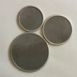 Maille de bord de filtre tissée en acier inoxydable 304 Maille de filtre de bord en métal