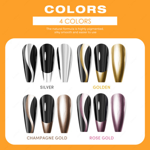 JTING Producto Más Reciente Colección <span class=keywords><strong>de</strong></span> Delineador en Gel Efecto Espejo <span class=keywords><strong>de</strong></span> 4 Colores 12ml Esmalte <span class=keywords><strong>de</strong></span> <span class=keywords><strong>Uñas</strong></span> en Gel para Delineado y Dibujo OEM/ODM Suministros para Arte <span class=keywords><strong>de</strong></span> <span class=keywords><strong>Uñas</strong></span> al por Mayor - Product Image 4