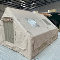 Grande tente de camping gonflable imperméable en Oxford 600D pour l'extérieur, quatre saisons, sans montage requis