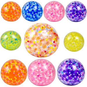 Jouet de décompression pour filles et adultes Jincan, balle d'extrusion en mousse TPR souple et adhésive, 6 cm, balle anti-stress - Product Image 6