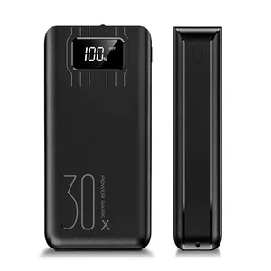 2USB LED rohs Banca di Potere 30000mAh Ricarica Portatile Powerbank Per il iPhone per Huawei Poverbanks Pacchetto di Carica Batteria Esterna