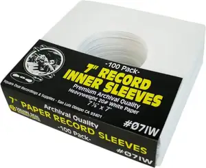 80 GSM Covers LP Collection Vinyl White Paper Record Inner Sleeves For Album