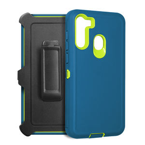 Heavy Duty con clip para cinturón funda para teléfono móvil Hybrid Defender Armor estuche rígido para <span class=keywords><strong>Galaxy</strong></span> A20S A20 A30 <span class=keywords><strong>A21</strong></span> A21S A22 A23 A25 4G 5G - Product Image 2