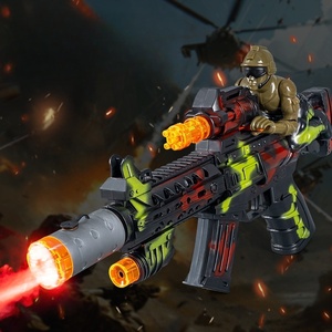 Pistolet à pulvérisation électrique Luckykoo pour enfants, jouet pour garçons, son, lumière, musique, pistolet mitrailleur en plastique - Product Image 3