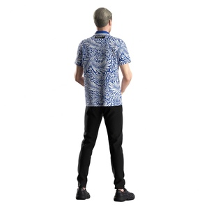 Conjunto de Camiseta y Pantalones Cortos de Verano para Hombre, Sublimados, Deportivos, Polo de Manga Corta con Cierre de 1/4, para Golf - Product Image 6