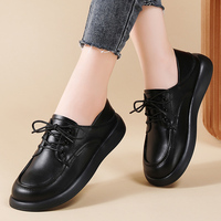 Chaussures Quotidiennes Femme à Double Usage, à Lacets, Semelle Épaisse Amortissante, Légères et Confortables, Chaussures de Maman Tendance, Polyvalentes et Décontractées