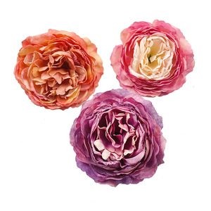 Tête de fleur de pivoine artificielle 8 cm de diamètre, en tissu, style vintage, pour décoration de mariage et de maison - Product Image 5