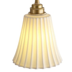 Vintage Ceramic Pendant Lamp <b>Led</b> <b>Light</b> Source Round Single Head Home Lighting Fixture - Product Image 5