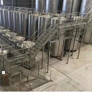 Biorreator personalizado de fácil retorno sanitário para vinho, leite, cerveja, água, óleo, combustível, fermentação líquida, tanque de armazenamento em aço inoxidável