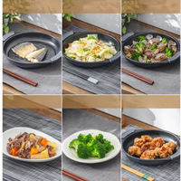 Ensemble de cuisson pour four à micro-ondes, poêle multifonctionnelle, poêle à frire de style japonais et coréen, fond en acier inoxydable, couvercle en aluminium, compatible lave-vaisselle