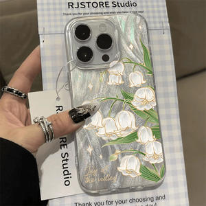 Coque de téléphone graphique muguet pour iPhone 16 15 14 13 12 11 x XR Xs SE2 SE 8 7 plus pro <span class=keywords><strong>Max</strong></span> couverture arrière en acrylique - Product Image 5